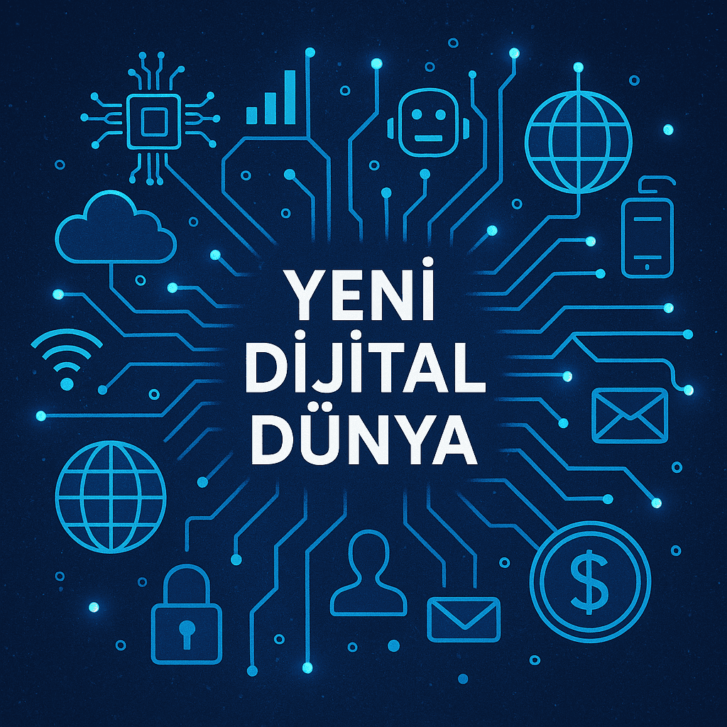 Yeni dijital dünya kavramsal görseli