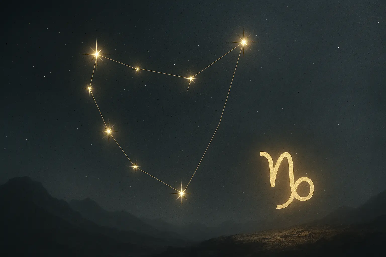 Oğlak Burcu 2025 yıldız haritası ve gezegen etkileri – sembolik görselleştirme